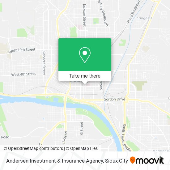 Mapa de Andersen Investment & Insurance Agency