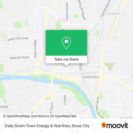 Mapa de Daily Down Town Energy & Nutrition