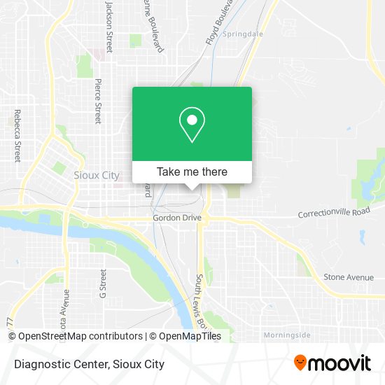 Diagnostic Center map