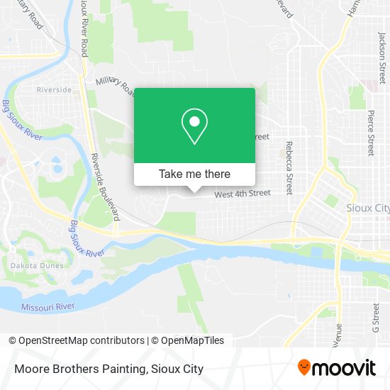 Moore Brothers Painting map