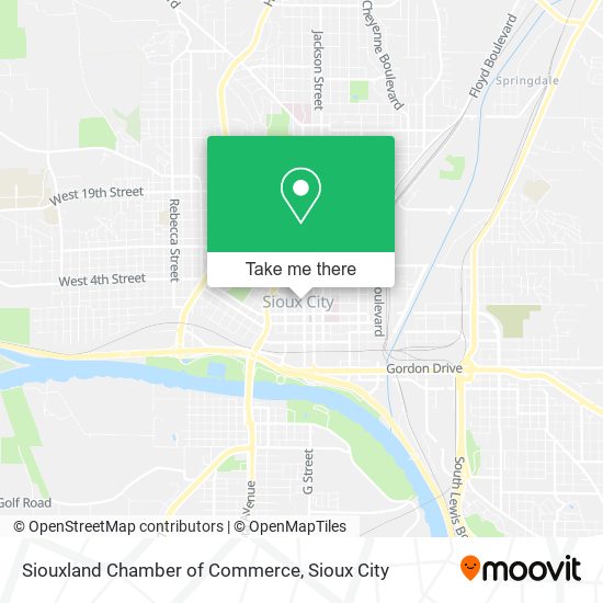 Siouxland Chamber of Commerce map