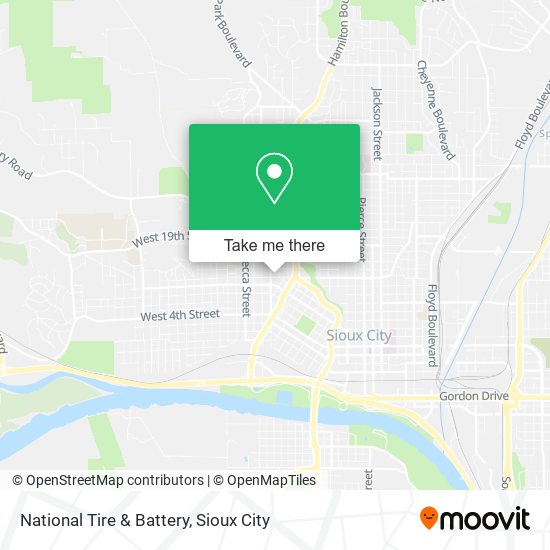 Mapa de National Tire & Battery