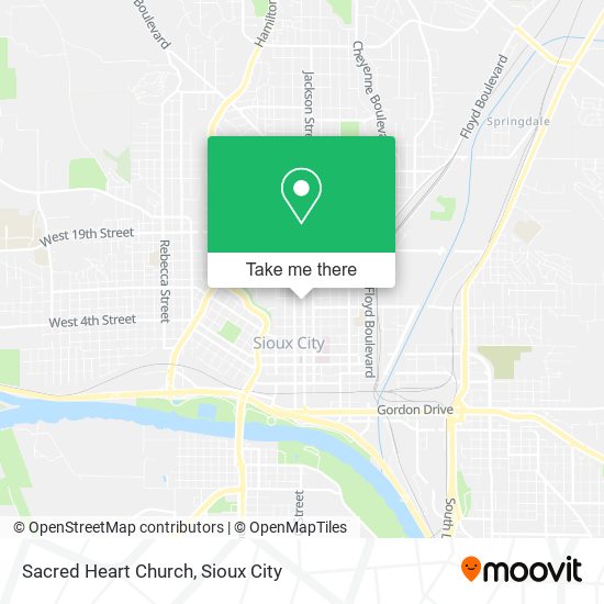 Sacred Heart Church map