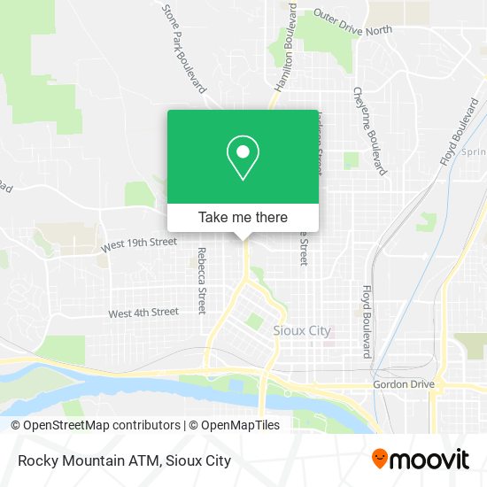 Rocky Mountain ATM map
