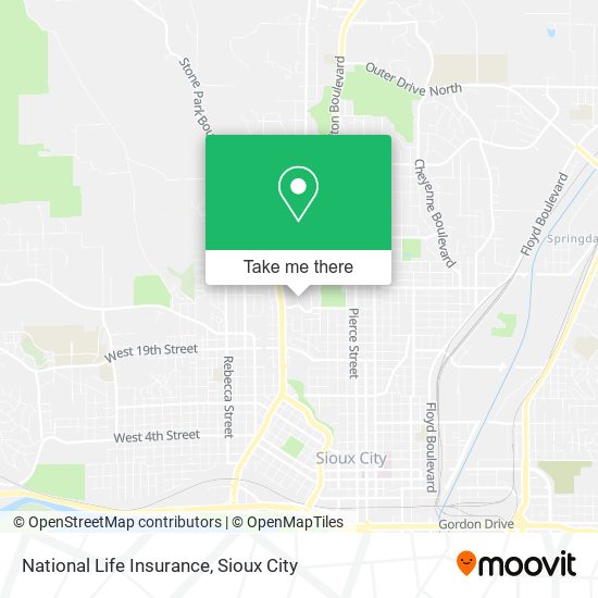 National Life Insurance map