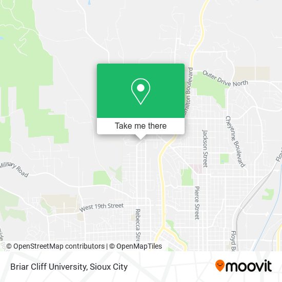 Briar Cliff University map