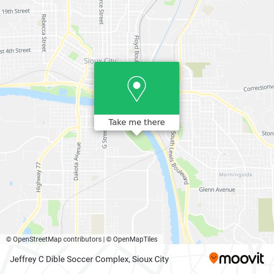 Jeffrey C Dible Soccer Complex map