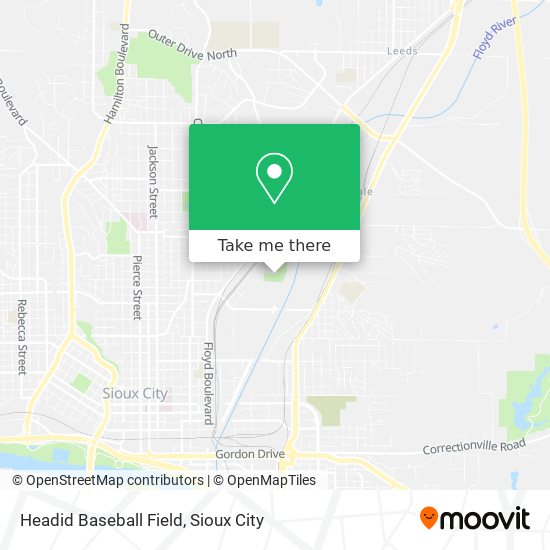 Headid Baseball Field map