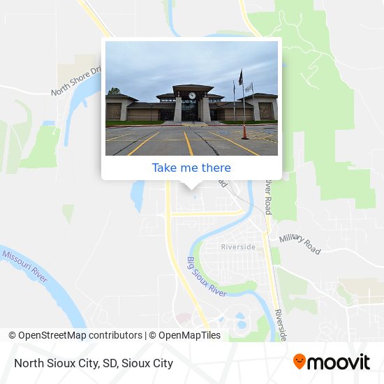 Mapa de North Sioux City, SD