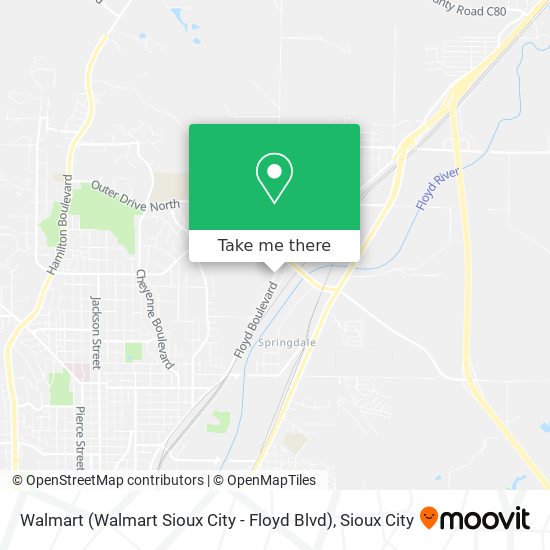 Walmart (Walmart Sioux City - Floyd Blvd) map