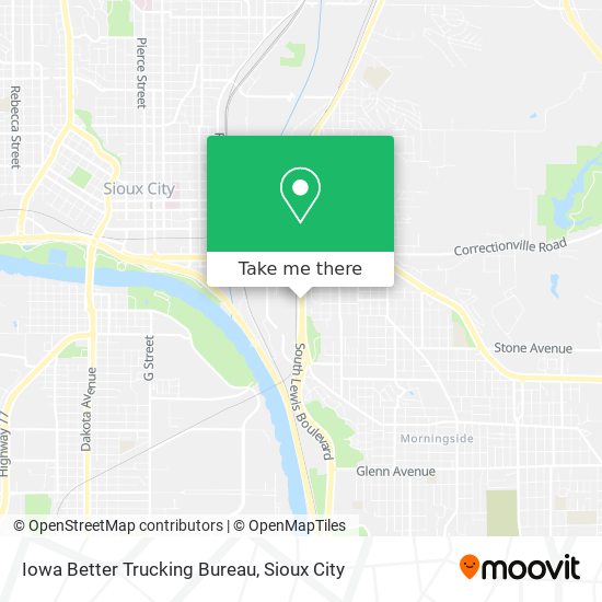 Iowa Better Trucking Bureau map