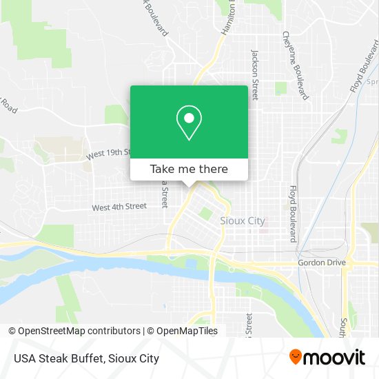 Mapa de USA Steak Buffet