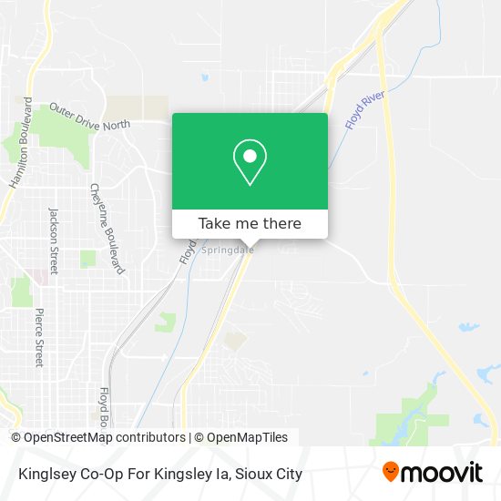 Mapa de Kinglsey Co-Op For Kingsley Ia