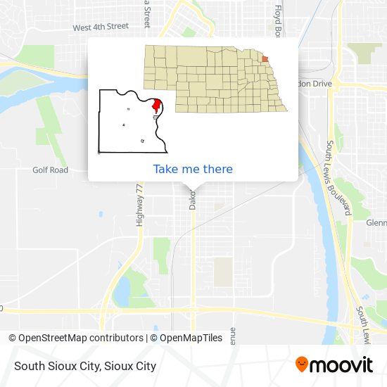 Mapa de South Sioux City
