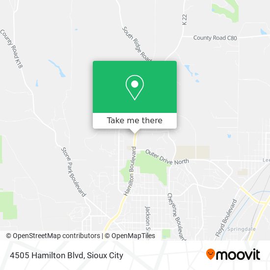 Mapa de 4505 Hamilton Blvd