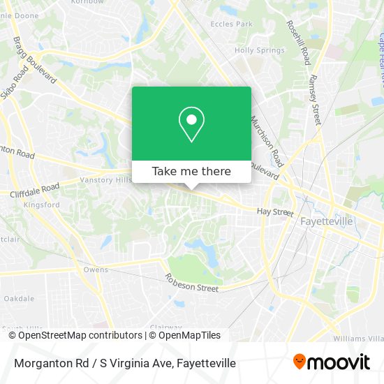Mapa de Morganton Rd / S Virginia Ave