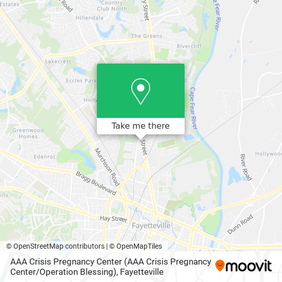 AAA Crisis Pregnancy Center (AAA Crisis Pregnancy Center / Operation Blessing) map