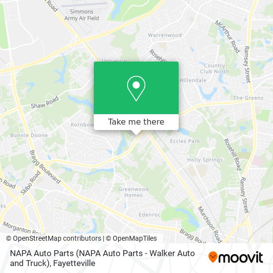 NAPA Auto Parts (NAPA Auto Parts - Walker Auto and Truck) map