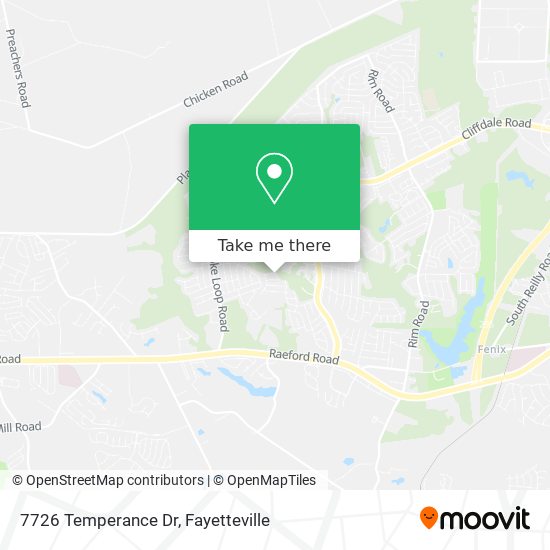 7726 Temperance Dr map