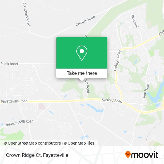 Crown Ridge Ct map