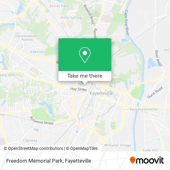 Freedom Memorial Park map