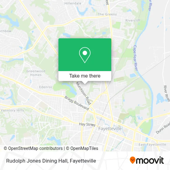 Rudolph Jones Dining Hall map