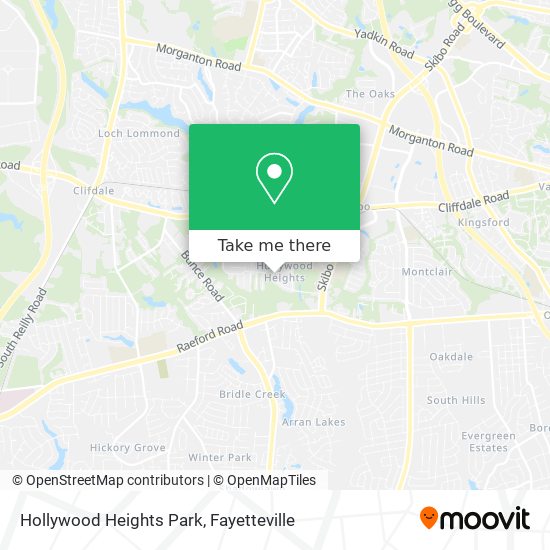 Mapa de Hollywood Heights Park