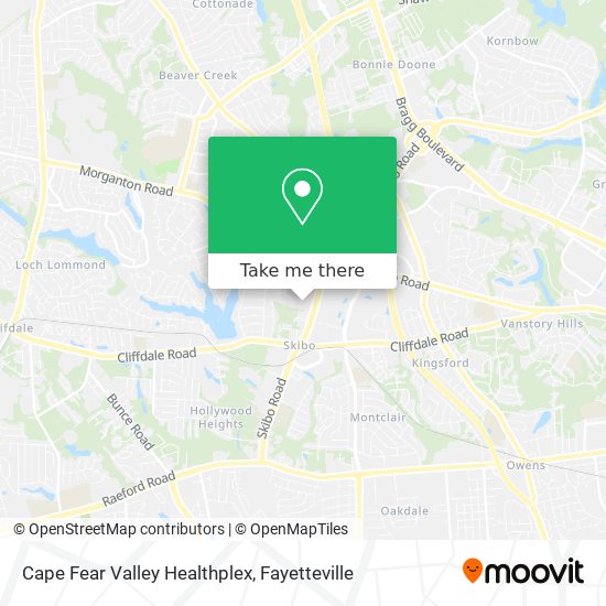 Mapa de Cape Fear Valley Healthplex