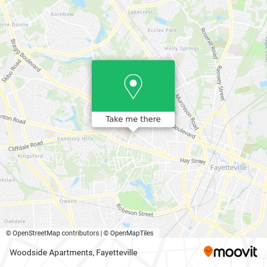 Mapa de Woodside Apartments