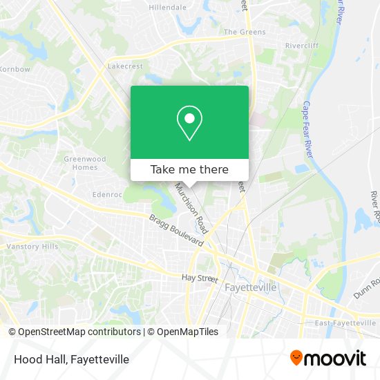 Mapa de Hood Hall