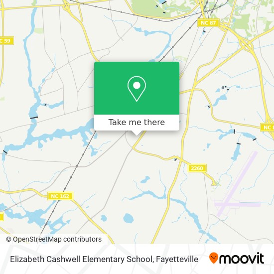 Mapa de Elizabeth Cashwell Elementary School