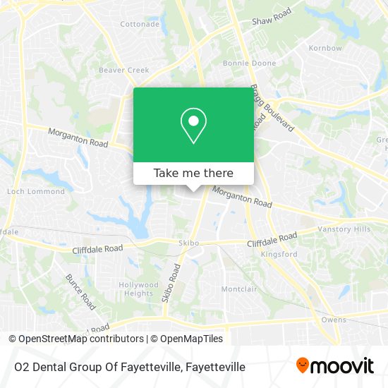 Mapa de O2 Dental Group Of Fayetteville