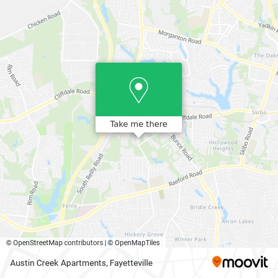 Austin Creek Apartments map