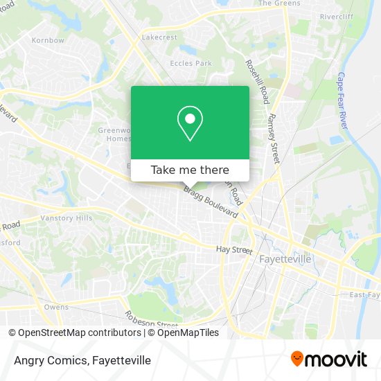 Mapa de Angry Comics