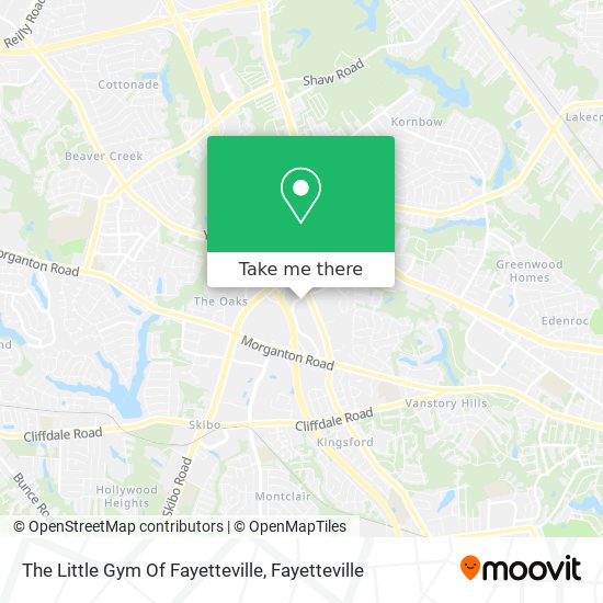 The Little Gym Of Fayetteville map