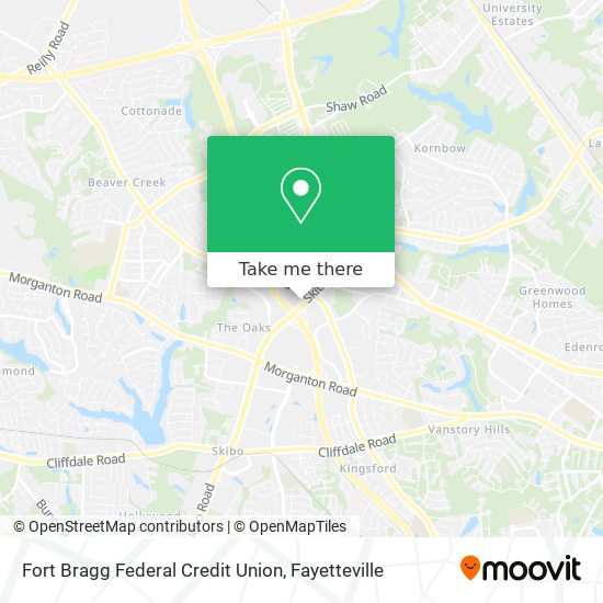 Mapa de Fort Bragg Federal Credit Union