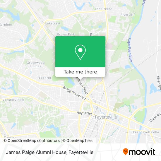 Mapa de James Paige Alumni House