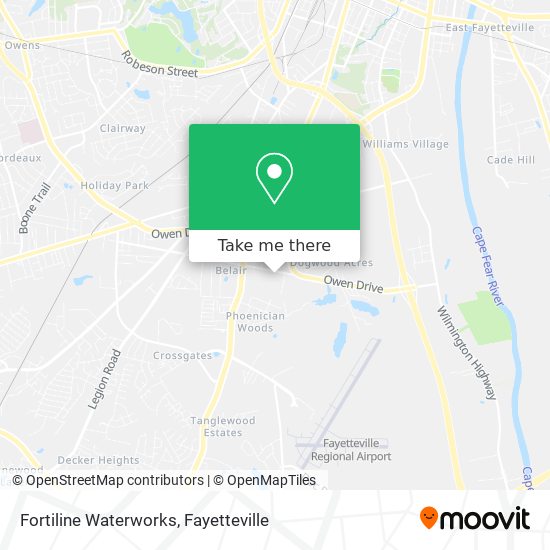 Fortiline Waterworks map