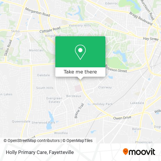 Holly Primary Care map