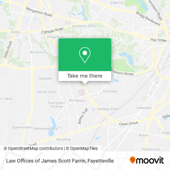 Law Offices of James Scott Farrin map