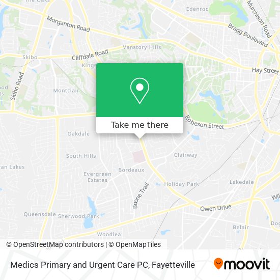 Medics Primary and Urgent Care PC map