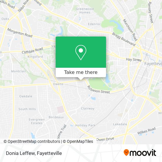 Mapa de Donia Leffew