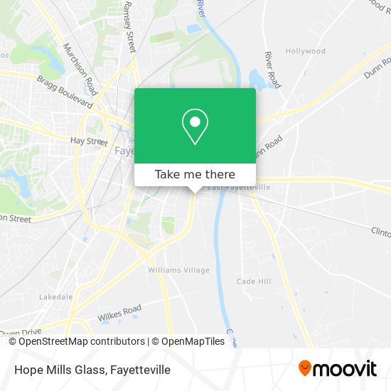 Hope Mills Glass map