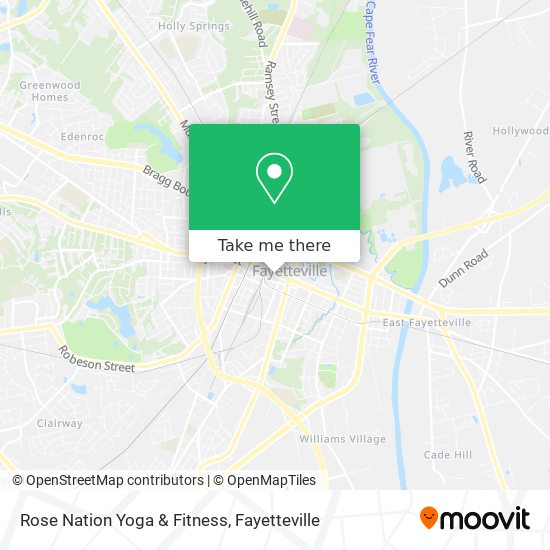 Mapa de Rose Nation Yoga & Fitness