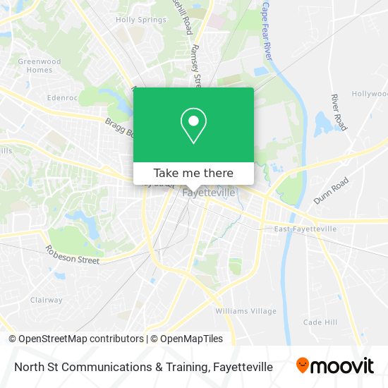 North St Communications & Training map