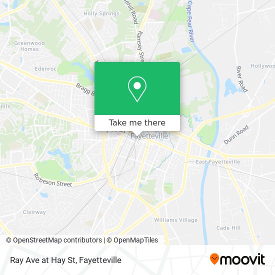 Mapa de Ray Ave at Hay St