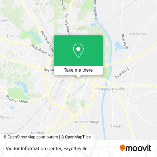 Visitor Information Center map