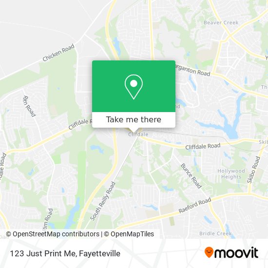 123 Just Print Me map