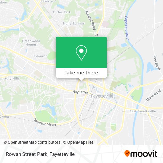 Rowan Street Park map