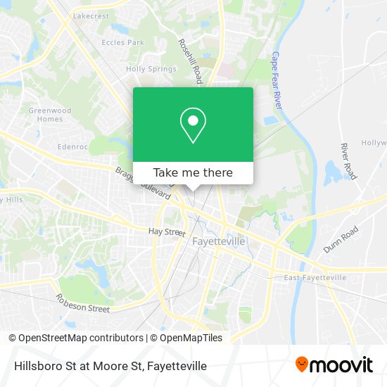 Mapa de Hillsboro St at Moore St
